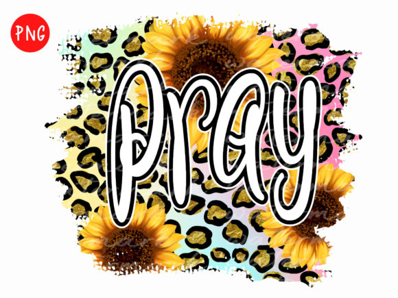 Pray Colorful Leopard PNG: A Vibrant Display Typeface for Faith-Based Editorial Design